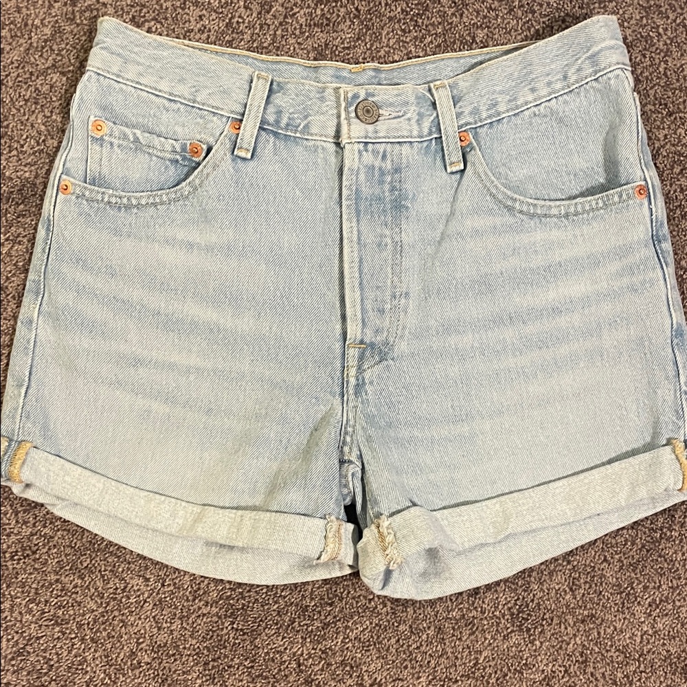 Levi's Light Blue Jean Shorts